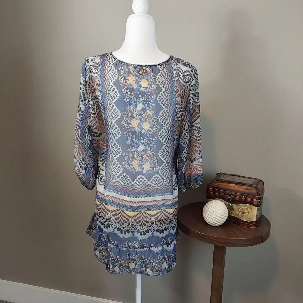 Unity World Wear Tunic/Top Sz L Lightweight - Picture 3 of 9